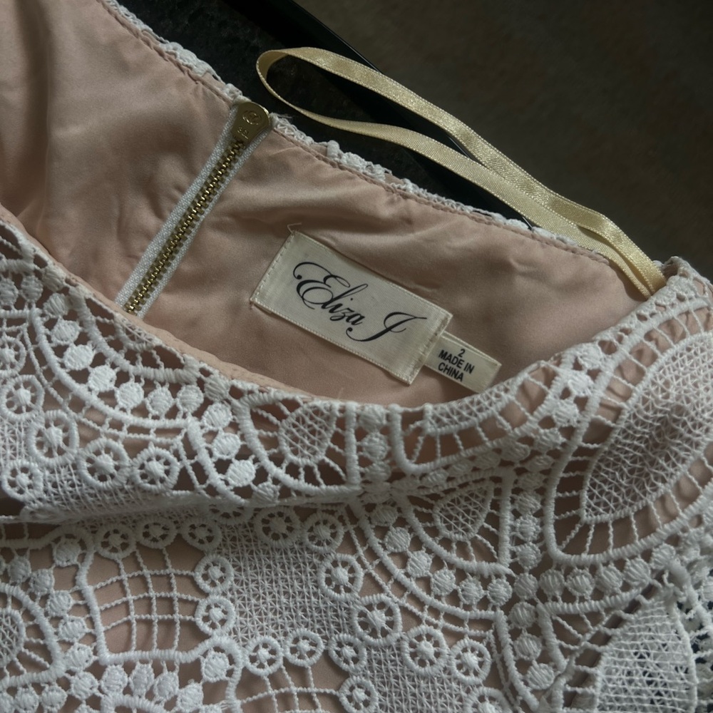 Eliza J Crochet dress